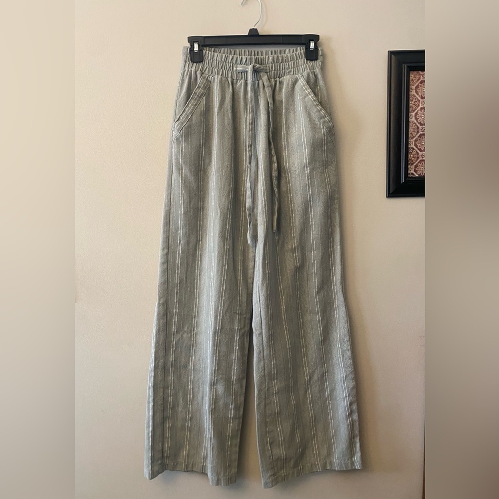 Sienna Sky light blue Striped Joggers